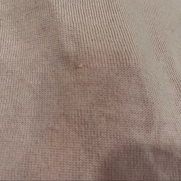 Kookai size 0 pink cowl neck merino wool sweater with elbow patches - Picture 8 of 12